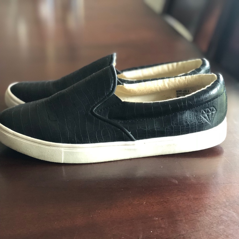 Black slip ons